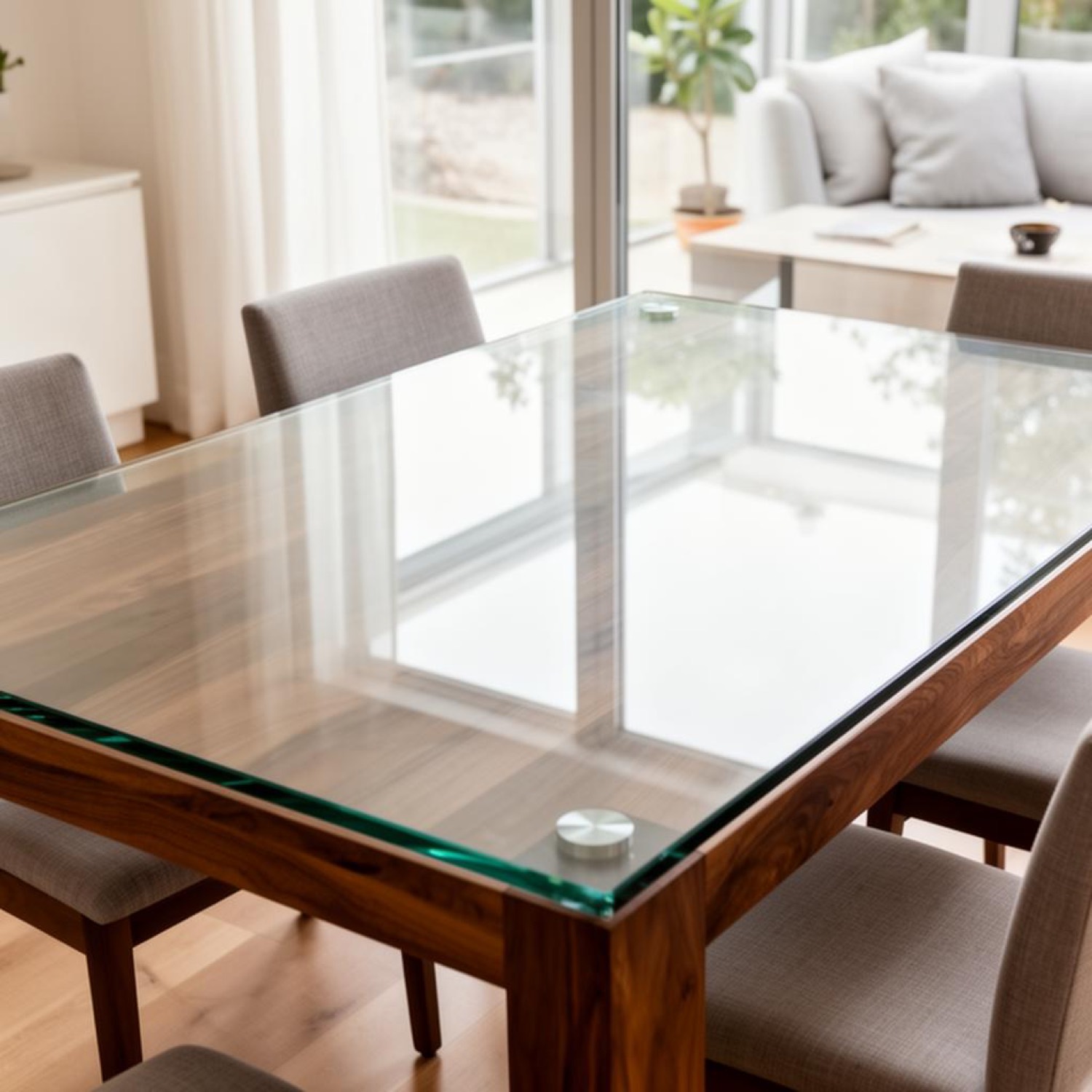 Custom glass table top in Tauranga