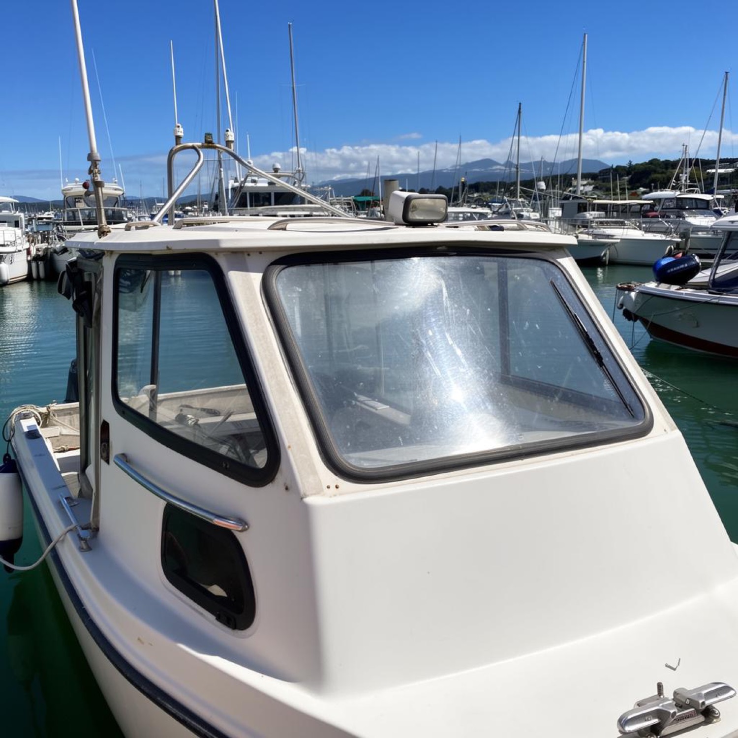 Fishing boat marine glazing in surrounding areas
